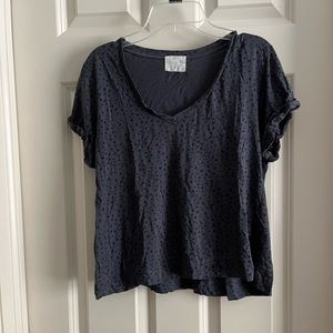 Anthropologie polka dot tee